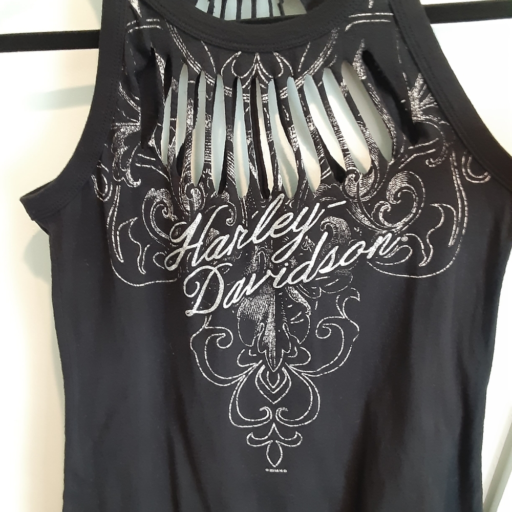 Custom cut Harley Davidson tank top S